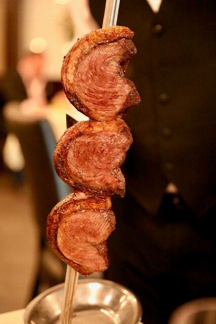 The house specialty, “Picanha,” prime sirloin at Passador Brazilian Steakhouse.